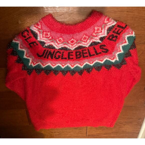 🎄 Ugly Sweater: Christmas / Holiday Women's Jingle Bells Fair Isle, Medium - Picture 4 of 5